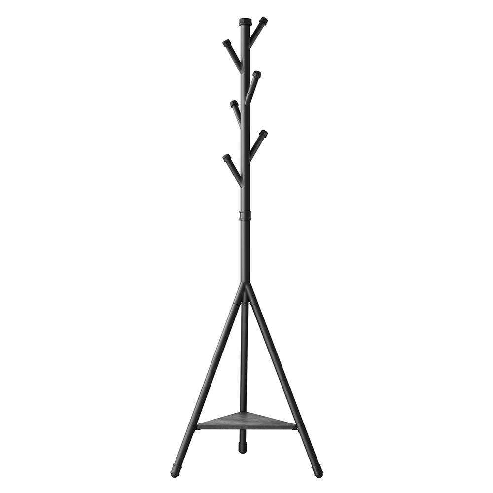 Nancy's Kapstok - Boomhanger - 6 Haken - Industriële Stijl - Kapstokken - Zwart - 57 x 57 x 181.5 cm