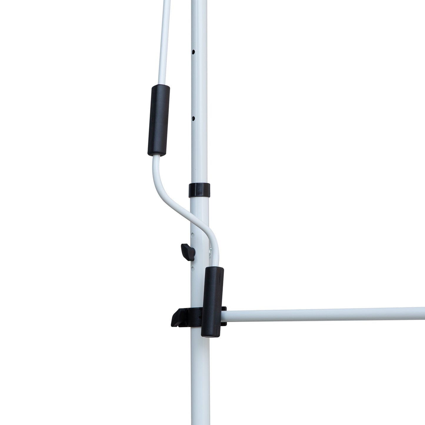 Nancy's Bennington Luifel - Aluminium/IJzer/Polyester - Zonwering - Handslinger - Roomwit - 200 x 120 cm