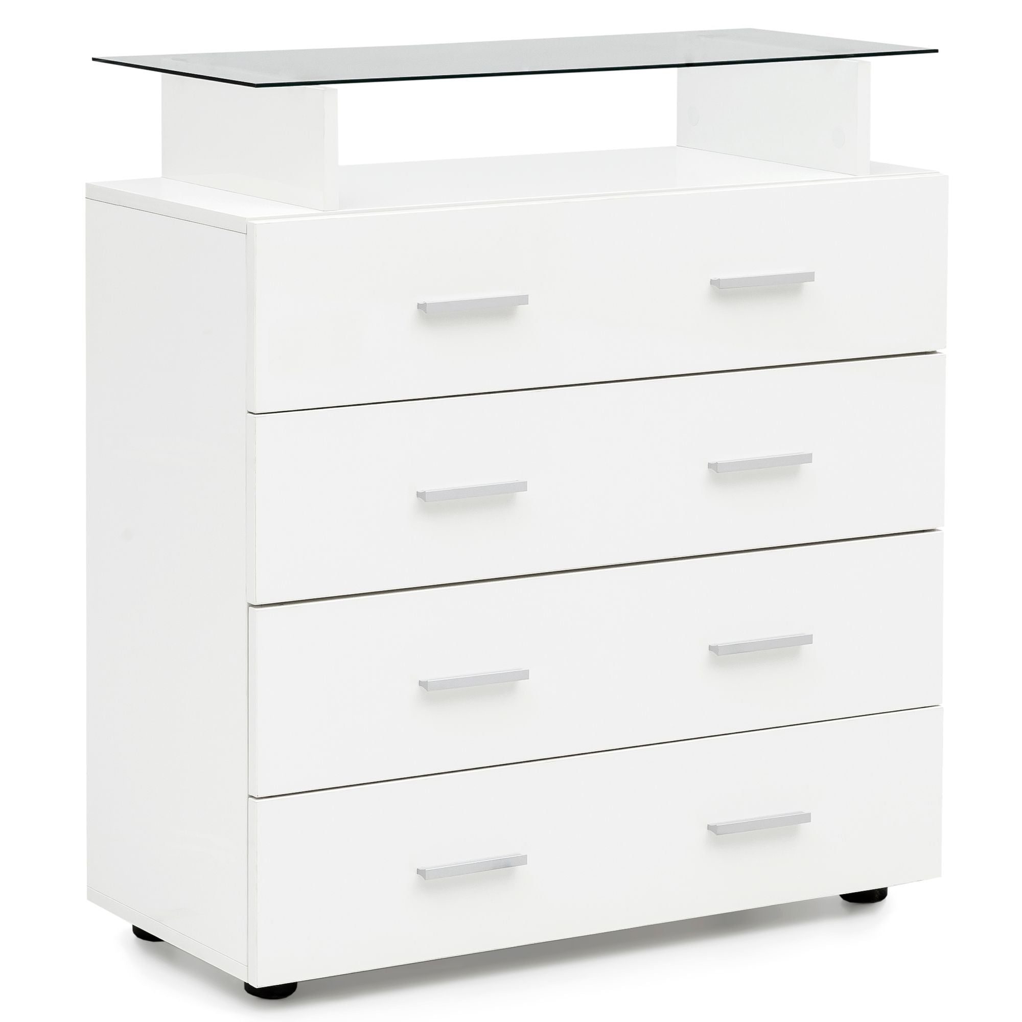 Nancy's Shiprock Ladekast - Dressoir - Gangkast - Opbergkast - Kast met Lades - Wit - 3 Lades