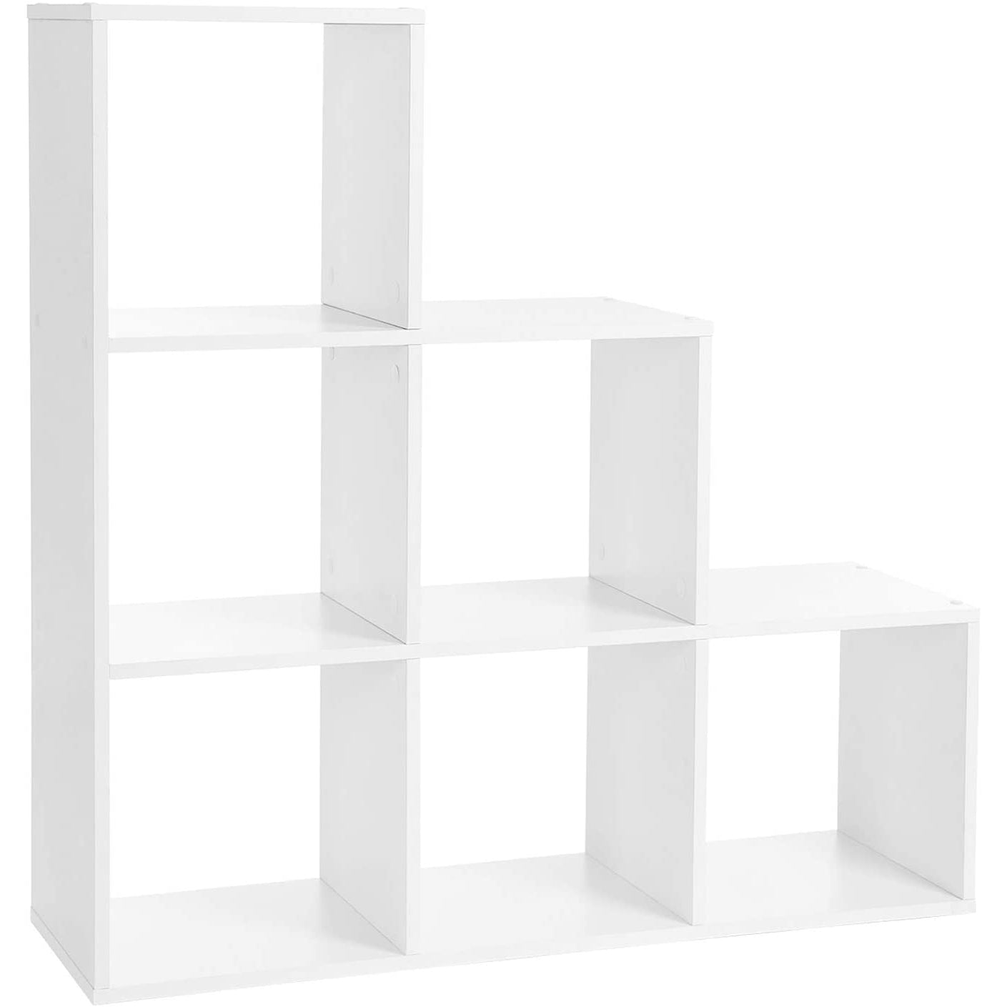 Bibliothèque Parzins de Nancy - Armoire à compartiments - Armoire de rangement - 6 Compartiments - Blanc - ± 100 x 30 x 100 cm