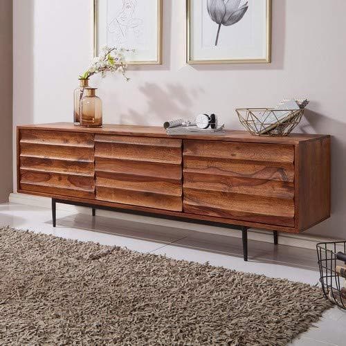 Nancy's Duna Dressoirs - TV-Kast - TV Meubel - Lowboard - Massief Sheeshamhout - ± 150 x 40 x 50 cm
