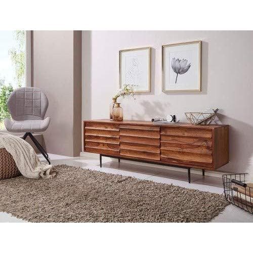 Nancy's Duna Dressoirs - TV-Kast - TV Meubel - Lowboard - Massief Sheeshamhout - ± 150 x 40 x 50 cm