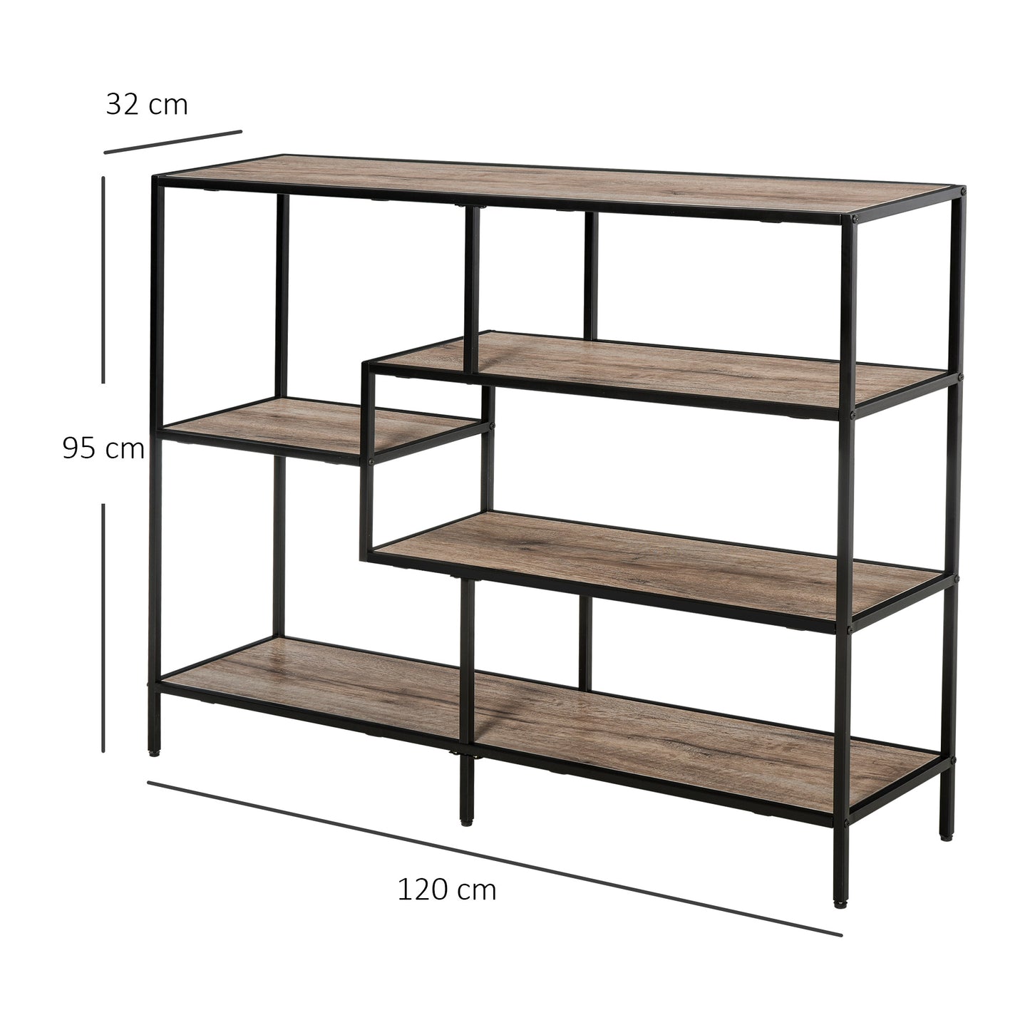 Nancy's Woodland Boekenkast - Boekenwand - Spaanplaat - Kantoorplank - Archiefplank -Licht Eiken