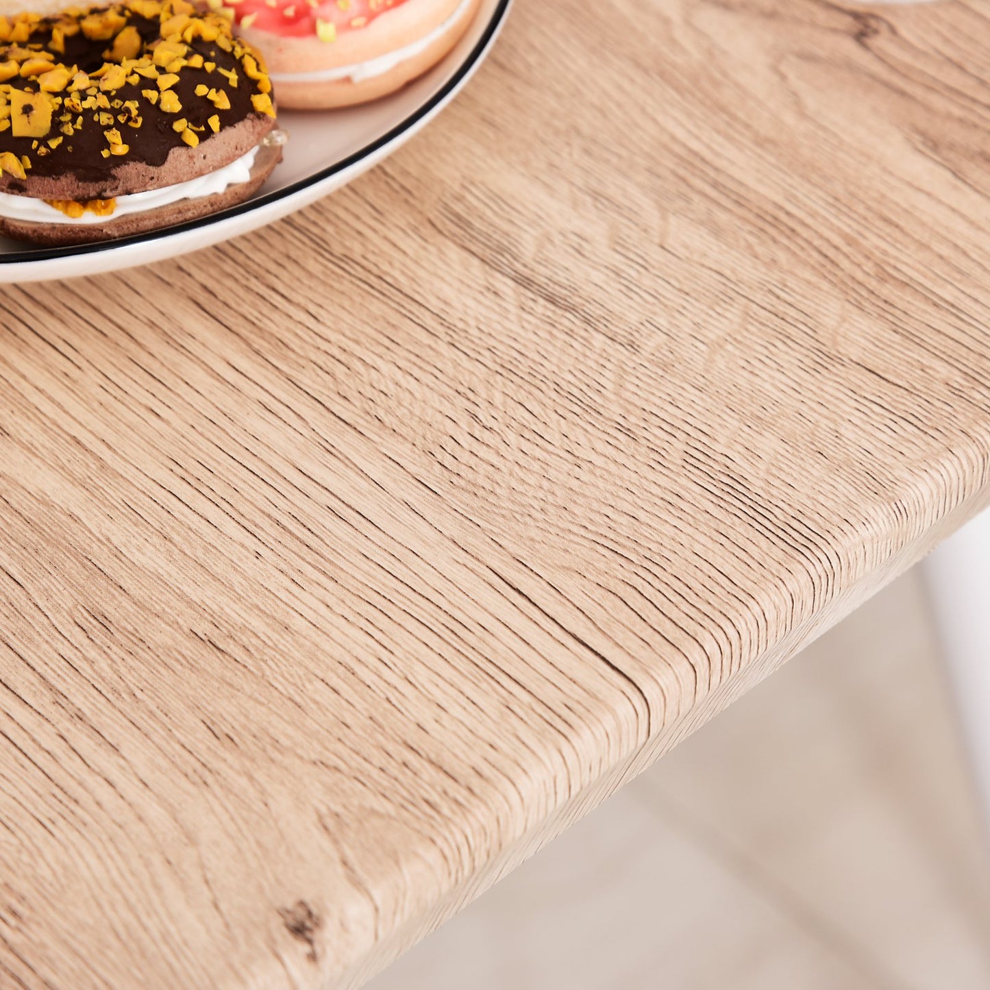 Nancy's Eastport Eetkamerset - Eettafel - Eetkamerstoelen - 3-Delig - Hout / Wit