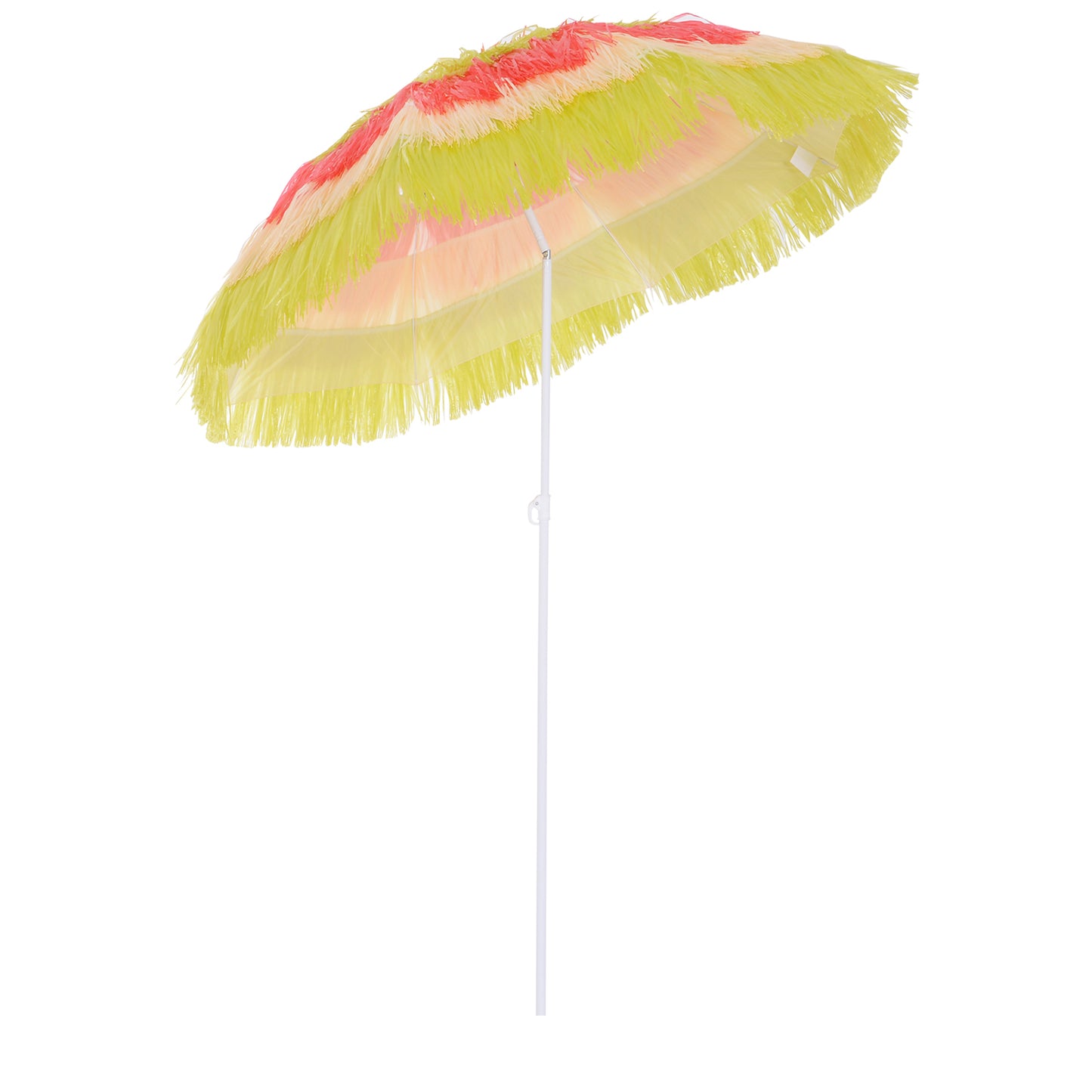 Nancy's Mora Parasol - Feestparaplu - Hawaï - Zonwering - Schaduw - Geel - Rood - Ø 160 cm