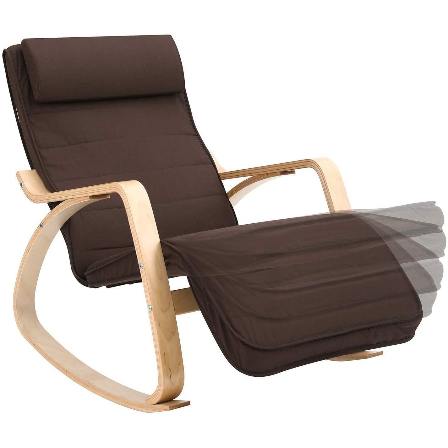 Nancy's Somerset Schommelstoel Van Berkenhout - Fauteuil - Bruin