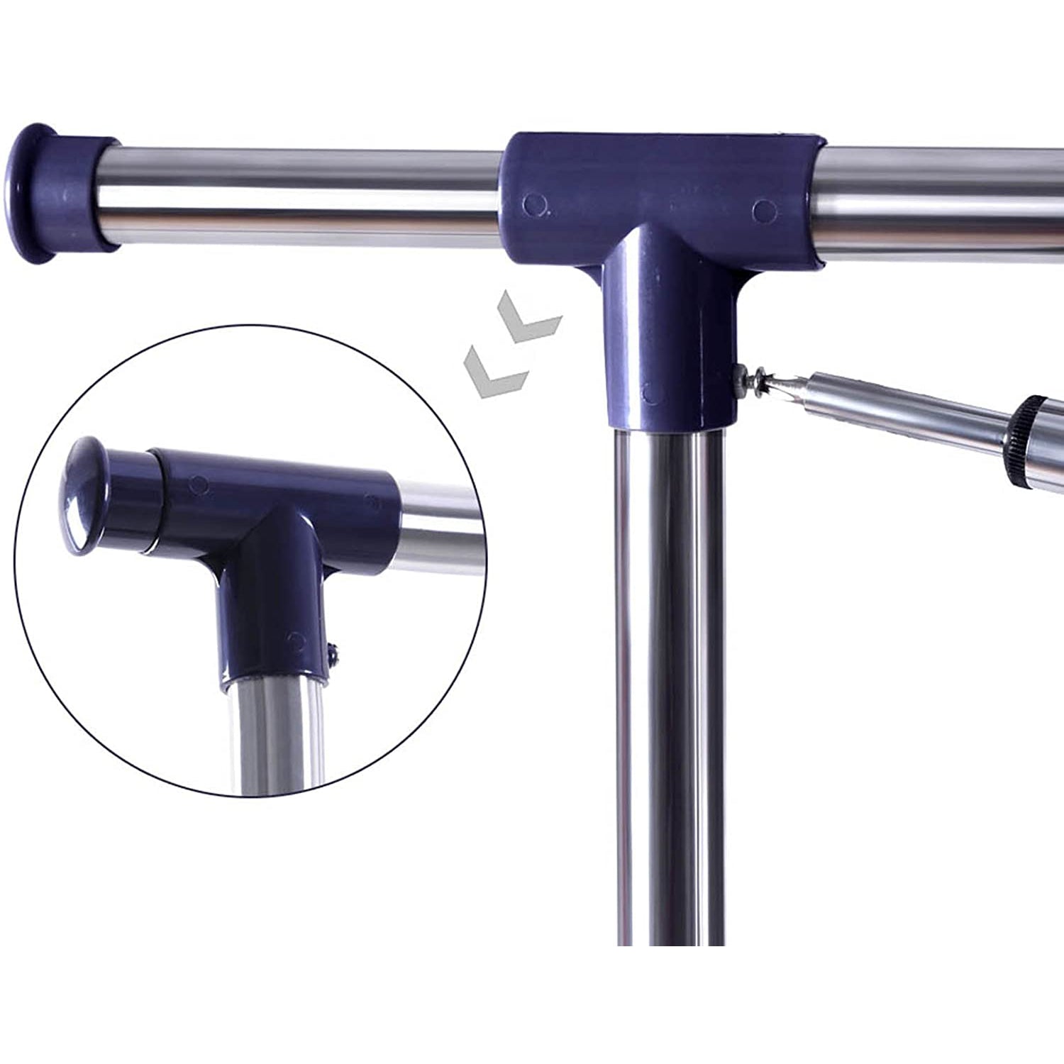 Nancy's  Verrijdbaar Kledingrek - Kledingrek Op Wieltjes - Kledingrekken