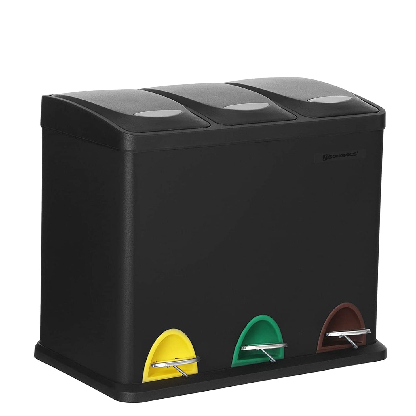 Nancy's Hawkesbury Prullenbak - Afvalscheiding - Pedaalemmer - Afvalemmer - Zwart - 24 Liter