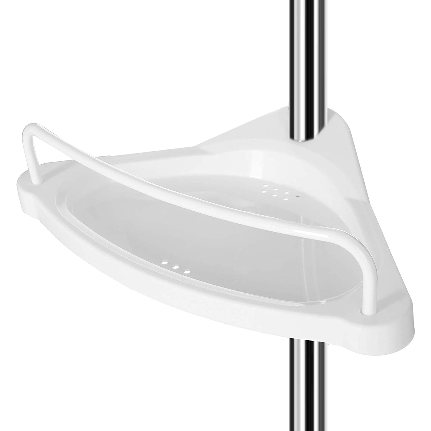 Nancy's Eden Doucherek - Doucheplank - Badkamerplank - In Hoogte Verstelbaar - Wit / Zilver