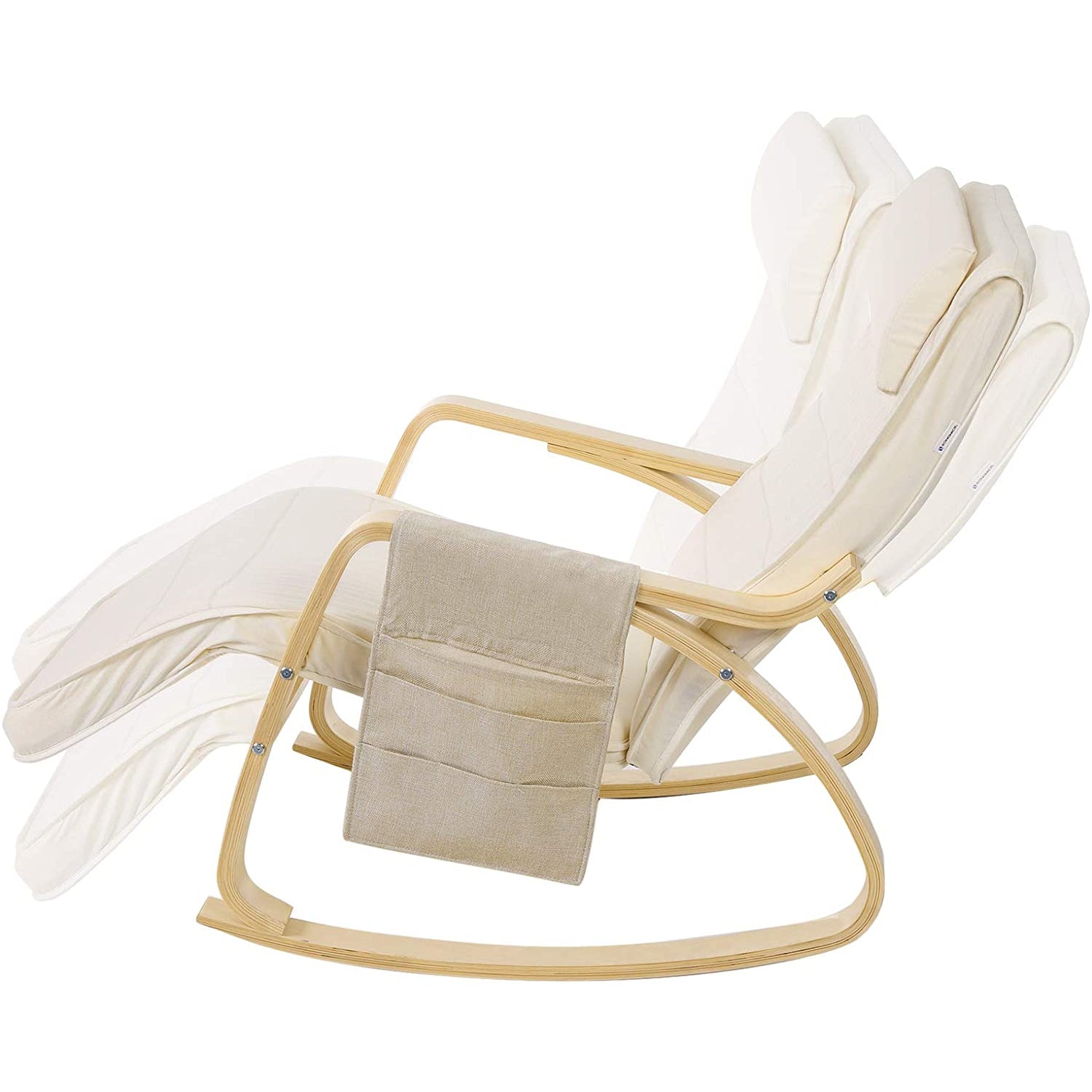 Nancy's Schommelstoel Van Berkenhout - Fauteuil - Beige