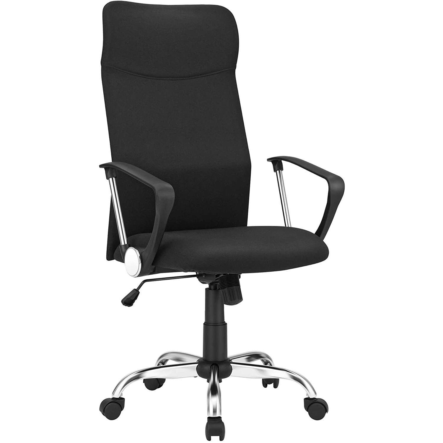 Nancy's Cheminis Office Chair - Swivel Chair - Ergonomic - Executive Chair - Height Adjustable - Upholstered - Black