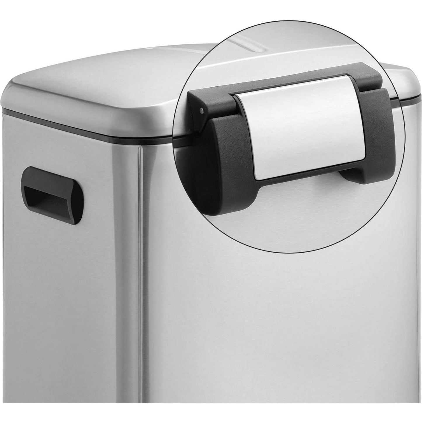 Nancy's Cookville Prullenbak - Afvalscheiding - Pedaalemmer - Afvalemmer - Zilver - 40 Liter