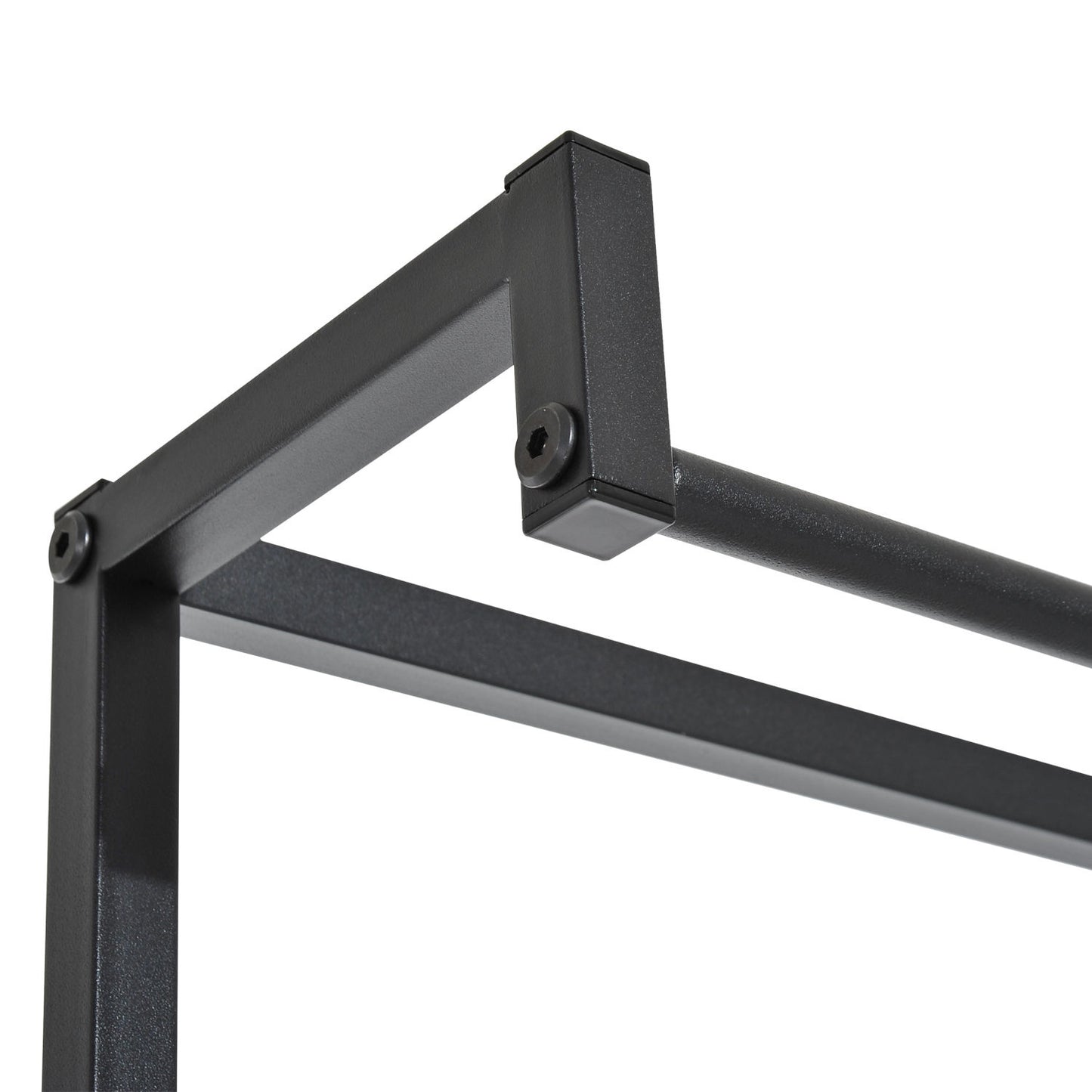 Nancy's Reedsport Garderoberek - Kapstok - Schoenenrek - Zwart - ± 70 x 35 x 180 cm