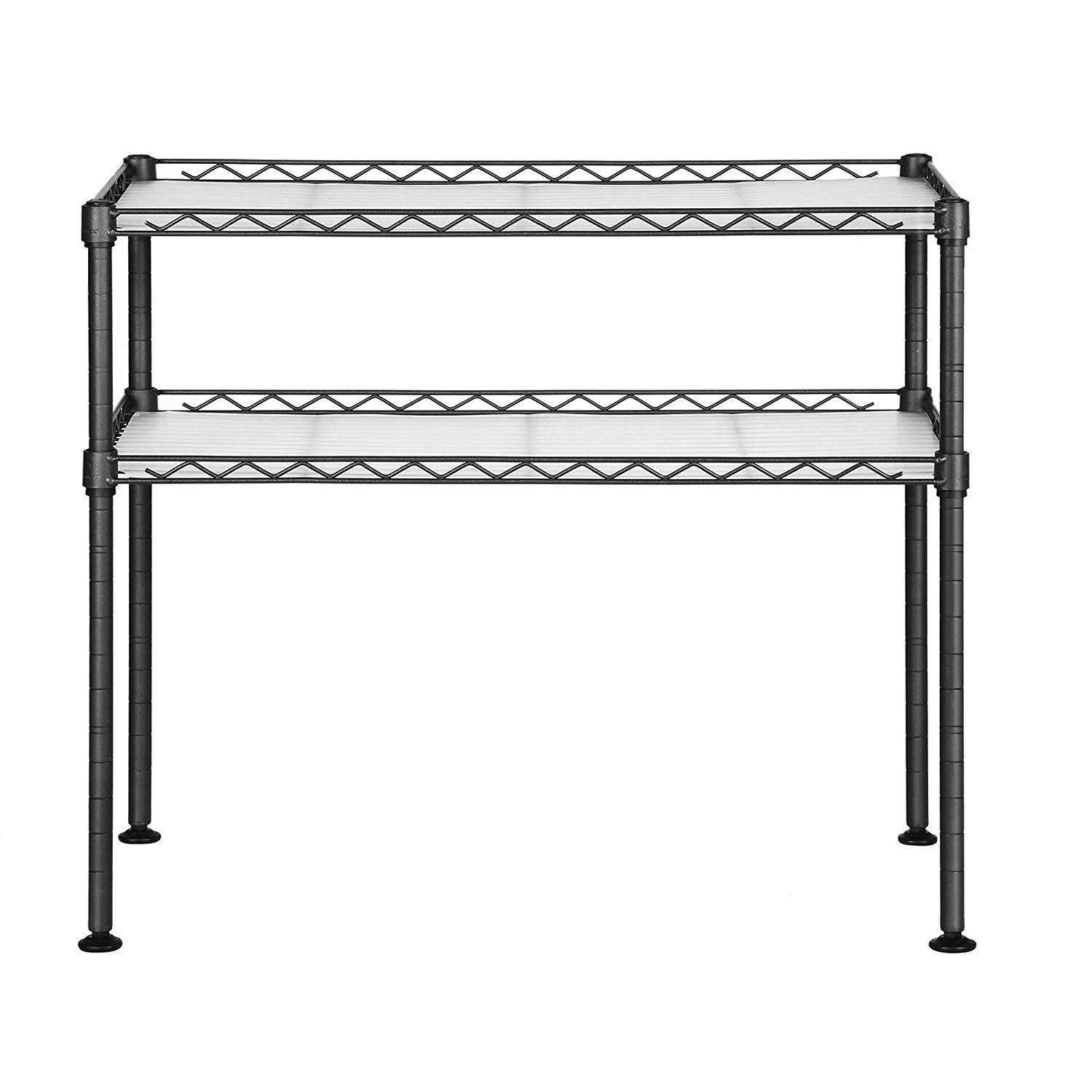 Nancy's Kruidenrek - Met 2 Niveaus - Antraciet - 60 x 30 x 52 cm