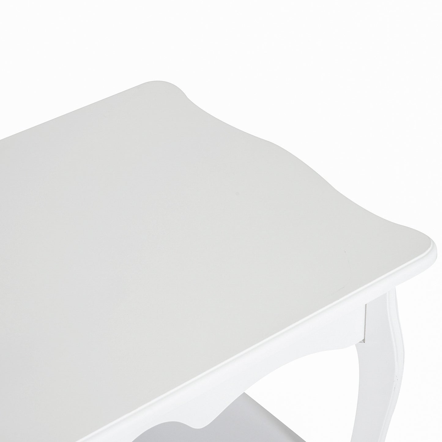 Nancy's Kendall Salontafel - Koffietafel - Bijzettafel - Opbergruimte - Hout - Wit - Rechthoekig - 94 x 44 x 43 cm