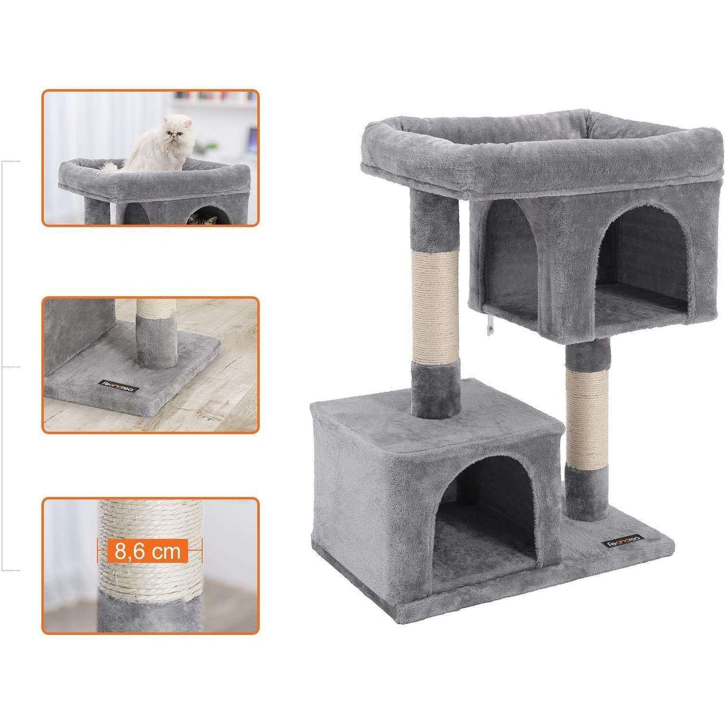 Nancy's Neston Krabpaal - Speelhuis Voor Katten - Klimboom 60x40x84 cm