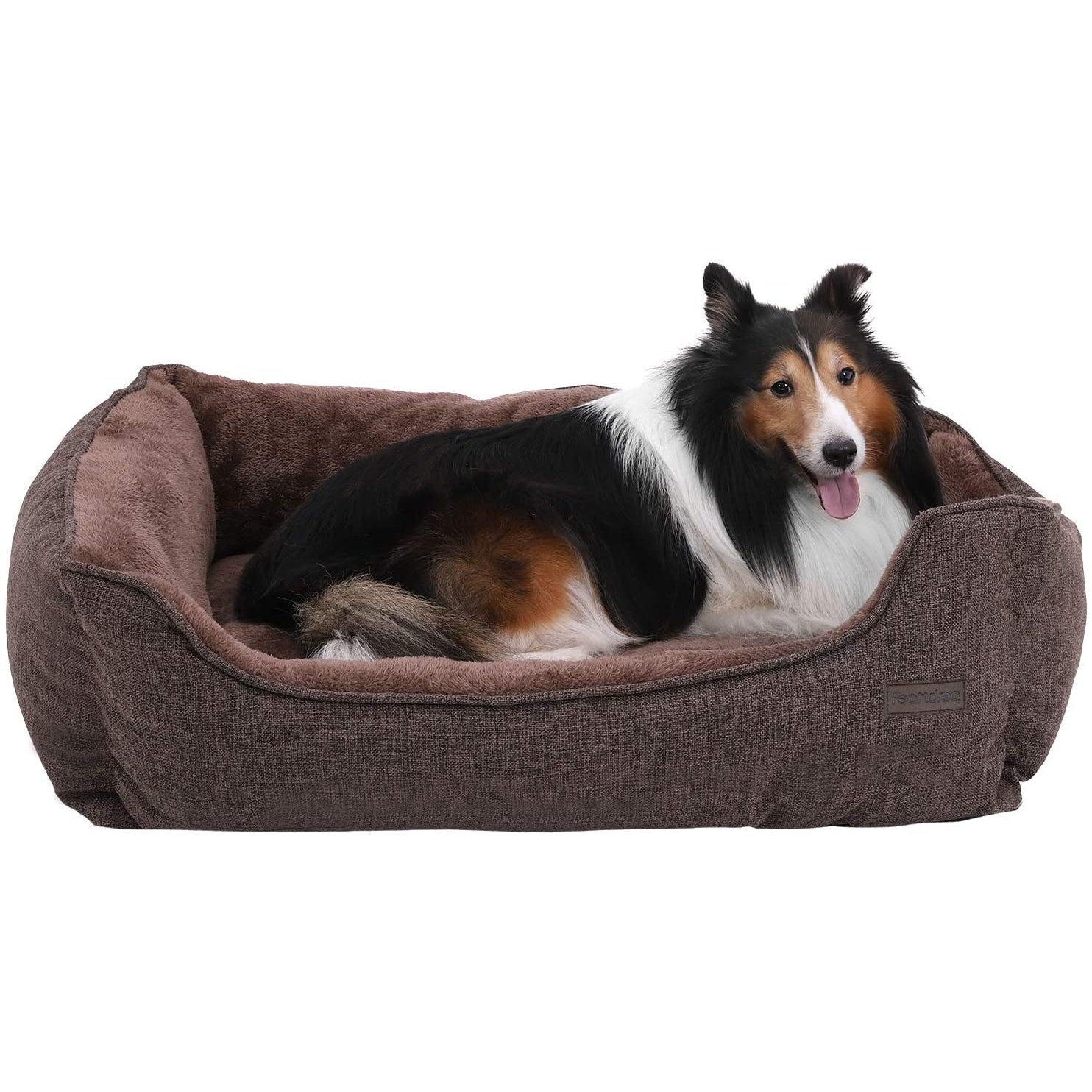Nancy's Hondenmand - Afneembare hoes - Hondenkussen - Bruin - 90 x 25 x 75 cm