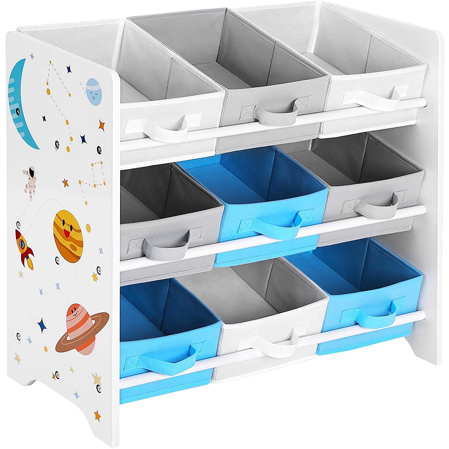 Nancy's Speelgoed organizer - Speelgoed kast - Opbergkast kinderkamer - Wit - 62,5 x 29,5 x 60 cm