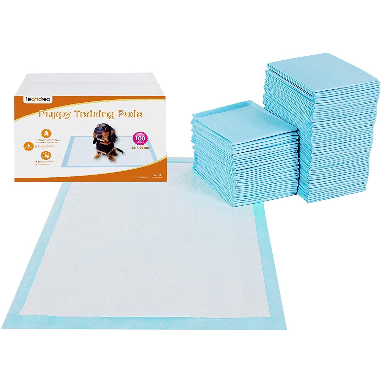 Coussins de dressage Nancy's pour chiots - 100 pièces - Coussin de dressage - Coussinets de dressage - Toilettes pour chiots - Coussin d'hygiène - Plasmat - Bleu