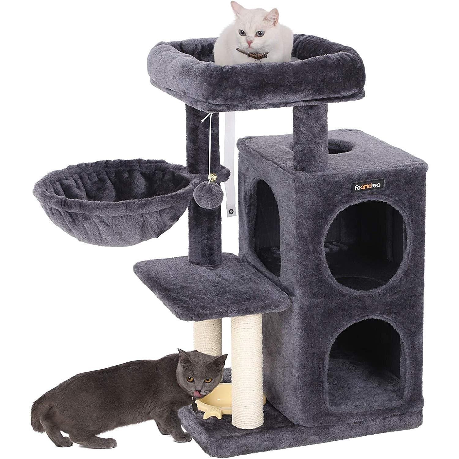 Nancy's Krabpaal met Hangmat en Speeltje - Speelhuis Voor Katten - 90CM