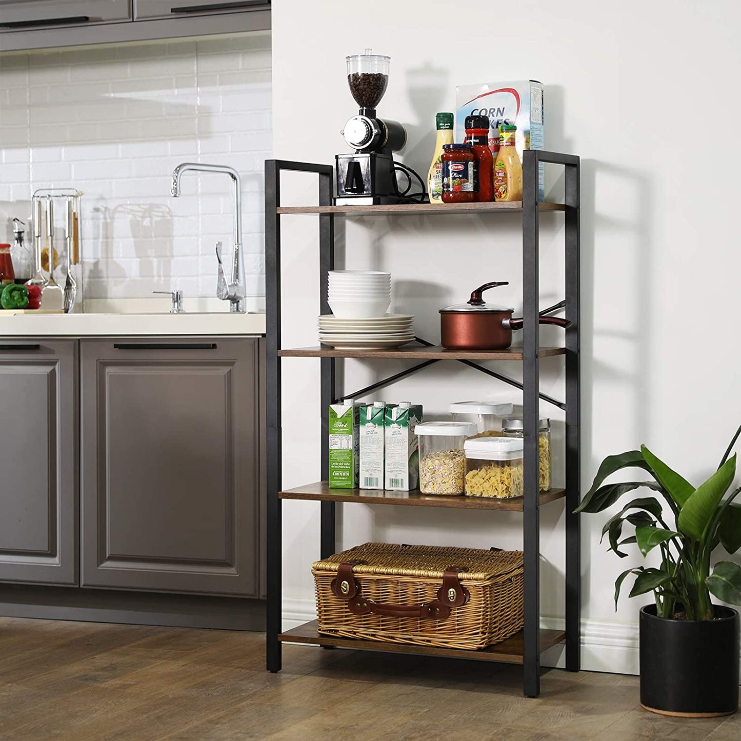 Nancy's Yumaro Wandkast - Boekenkast - Wandrek - Opbergkast - Vintage - ± 65 x 30 x 120 cm