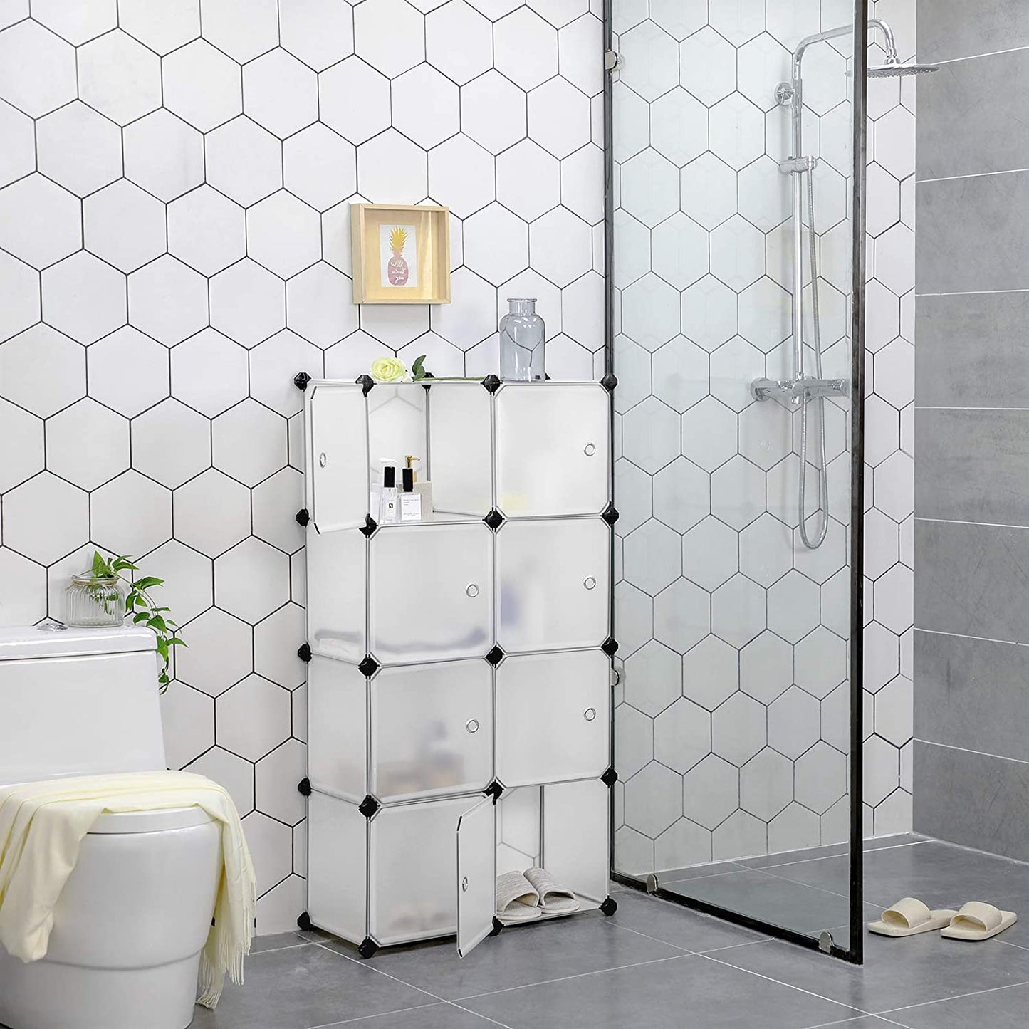 Nancy's Fanhoes Opbergboxen - Opbergdozen - Kubussen - Stapelbaar - Wit