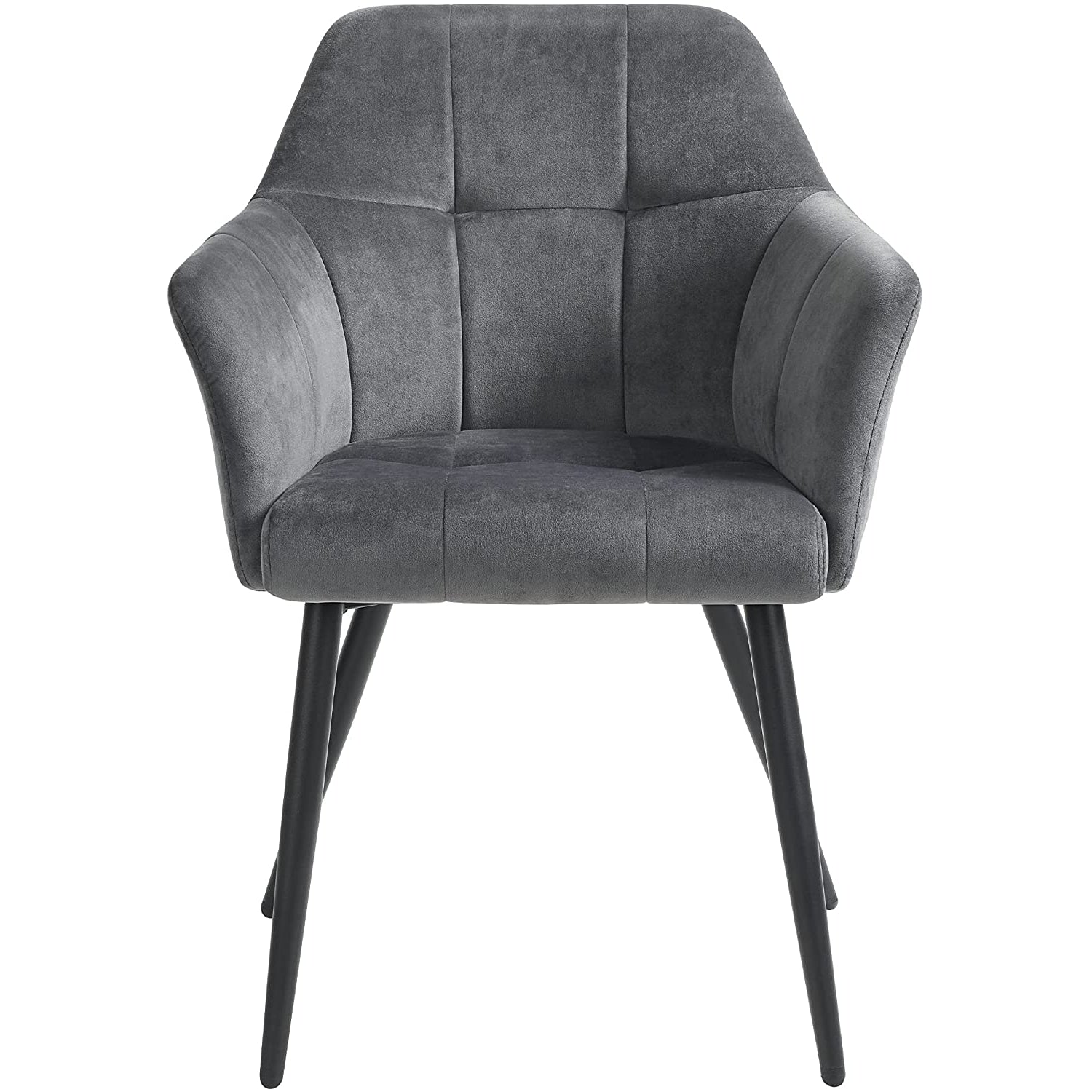 Nancy's Campobello Dining Chair - Kitchen Chair - Armchair - Grey - Velvet