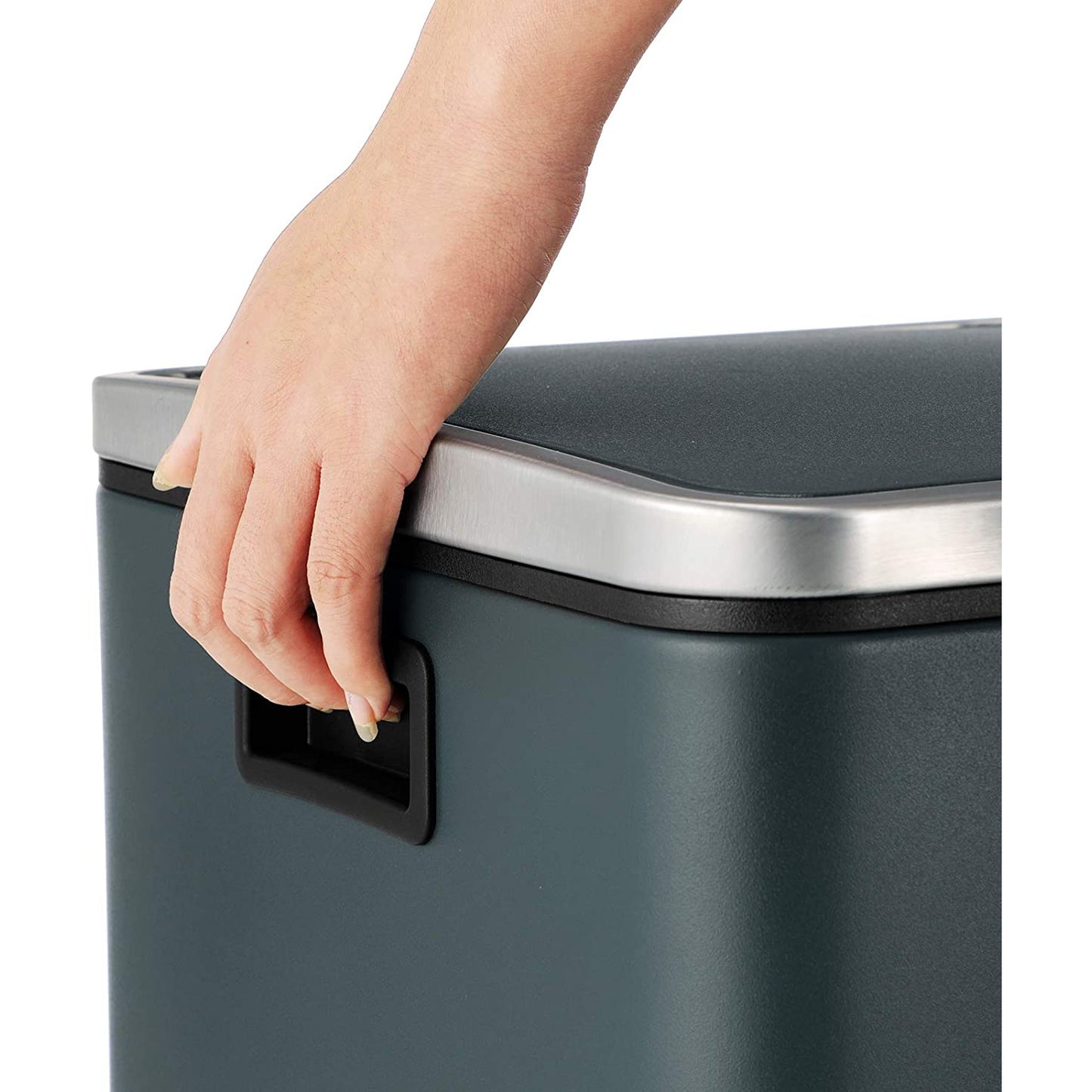 Nancy's Burga Prullenbak - Afvalscheiding - Pedaalemmer - Afvalemmer - Rookgrijs - 60 Liter