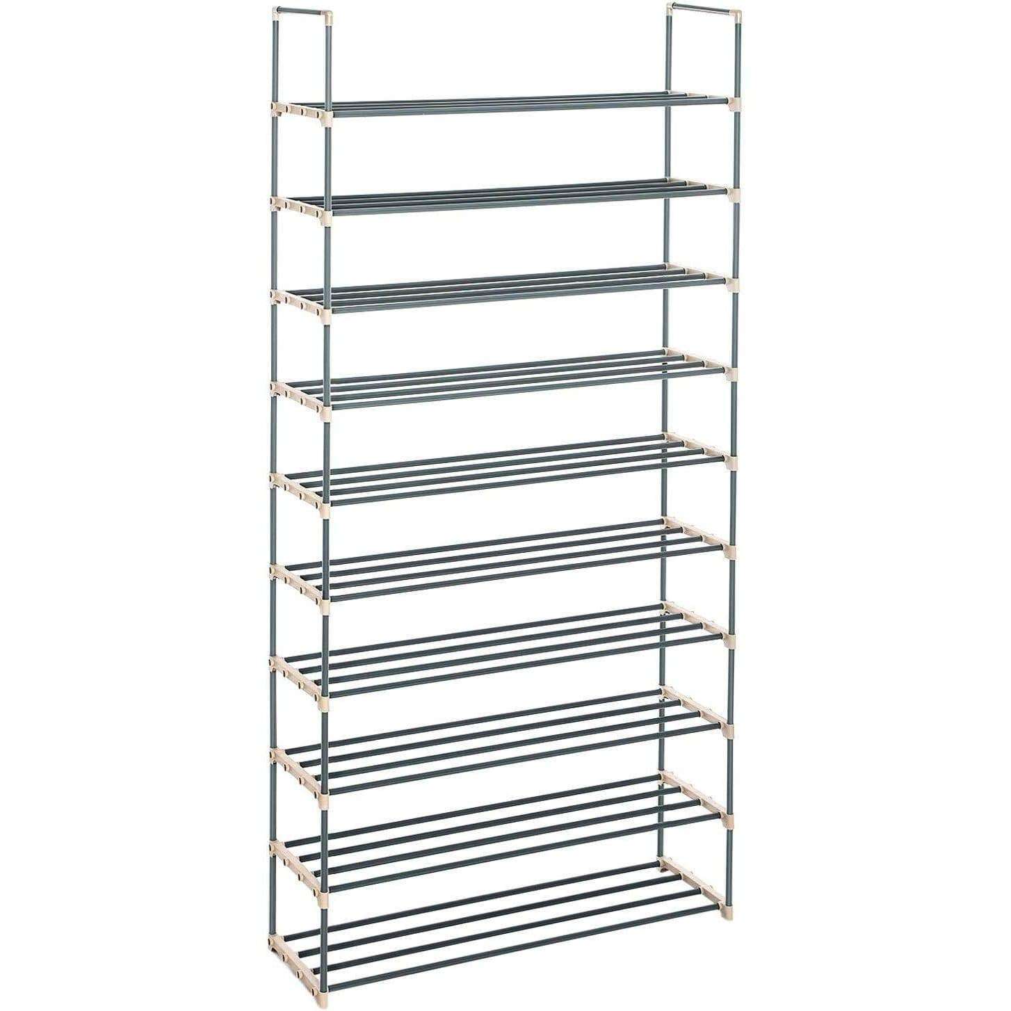 Nancy's Schoenenrek 50 Paar Schoenen - Schoenenkast Met 10 Lagen 194 x 92 x 30 cm