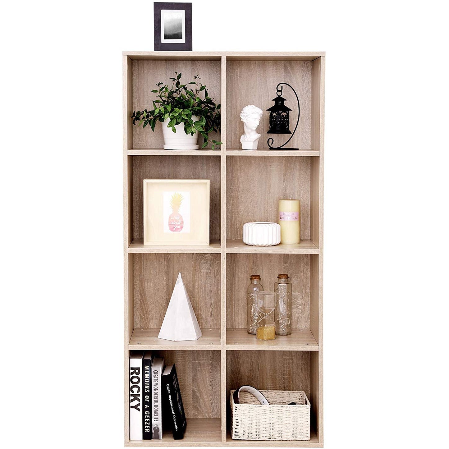 Nancy's Quarto Boekenkast - Wandkast - Vakkenkast - Opbergkast - Eiken - ± 65 x 30 x 130 cm