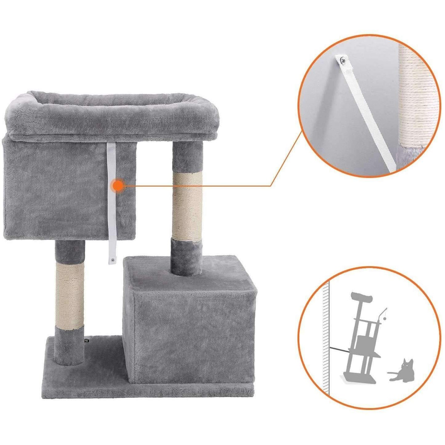 Nancy's Neston Krabpaal - Speelhuis Voor Katten - Klimboom 60x40x84 cm