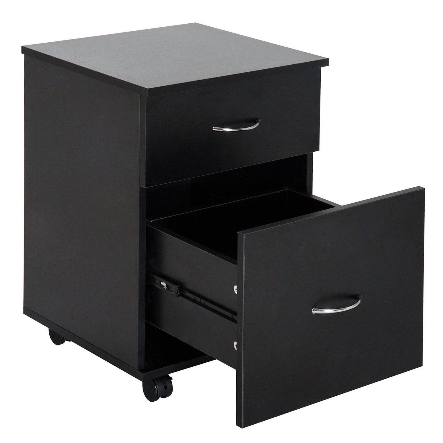 Nancy's Santa Clarita Archiefkast - Ladeblok - Metaal - 2 Lades - Zwart