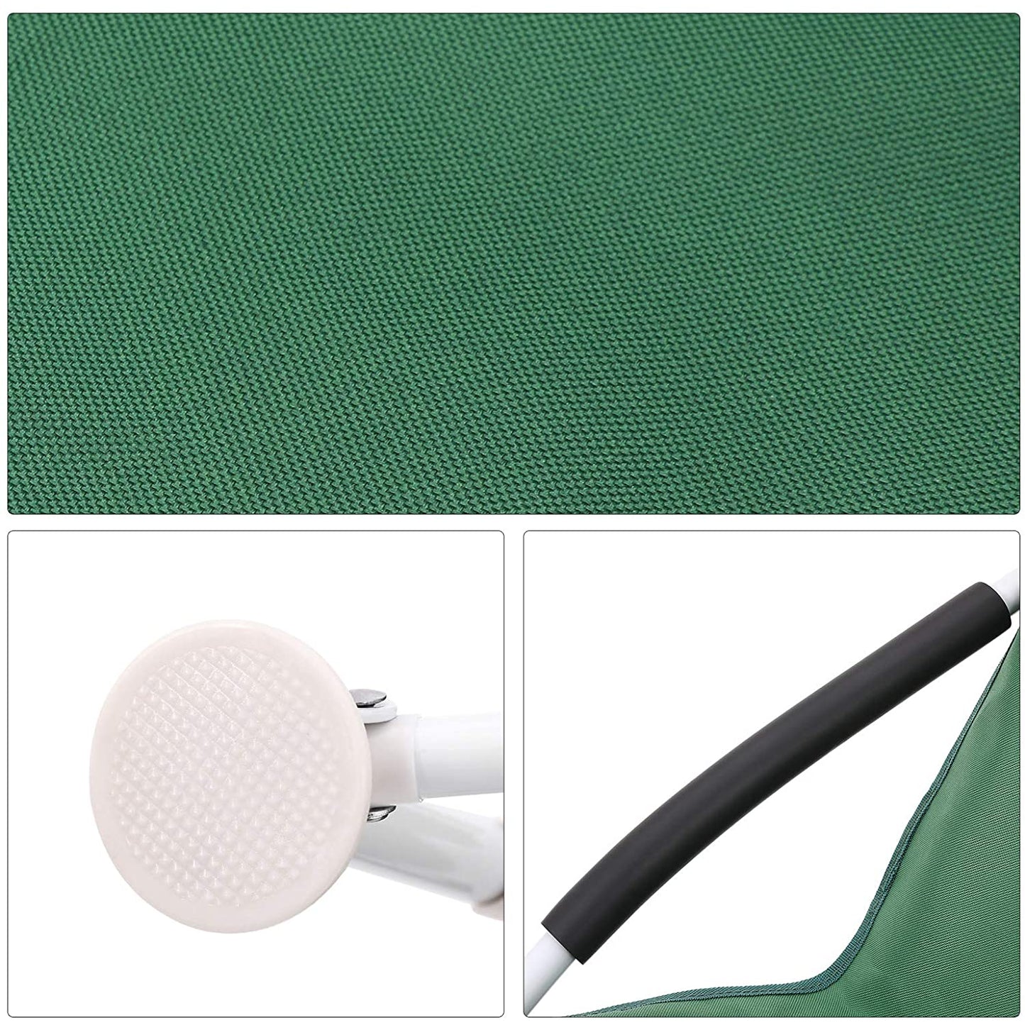 Nancy's Breadner Klapstoel - Campingstoel - Klapbaar - Draagtas - Oxford-Weefsel - Groen - 56 x 53 x 64 cm