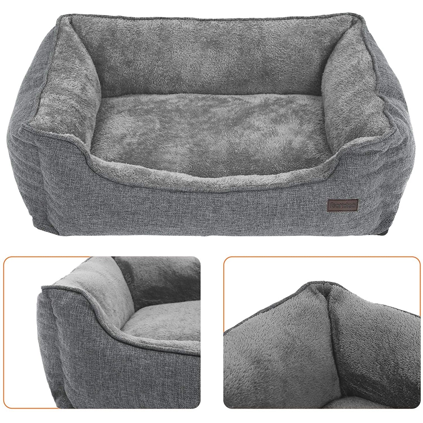 Nancy's Deluxe Hondenmand Wasbaar - Hondenbed - Afneembare Hoes - Hondenmanden - 70 x 55 x 21 cm