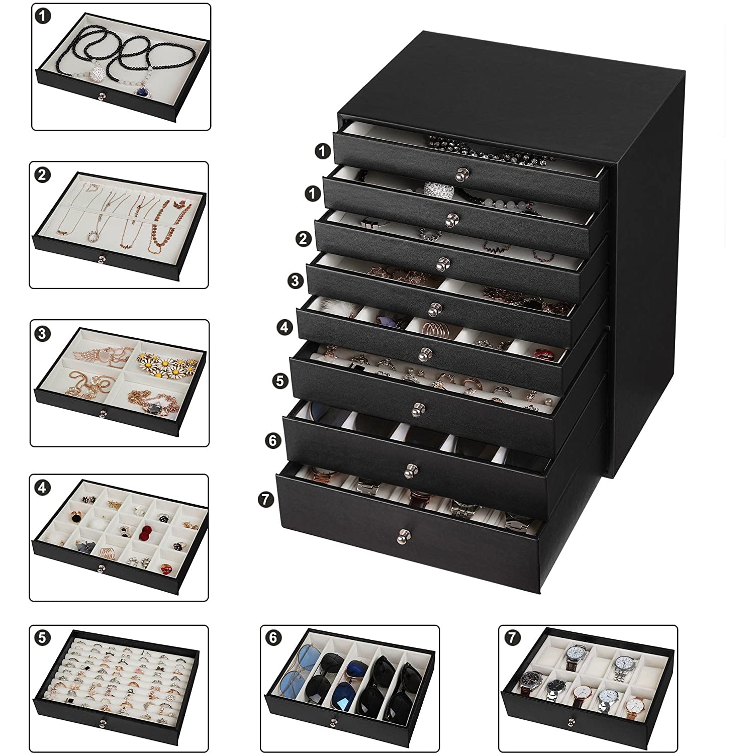 Nancy's Juwelenkistje - XL - Sieradendoos - Sieradenbox - Sieraden Opberger