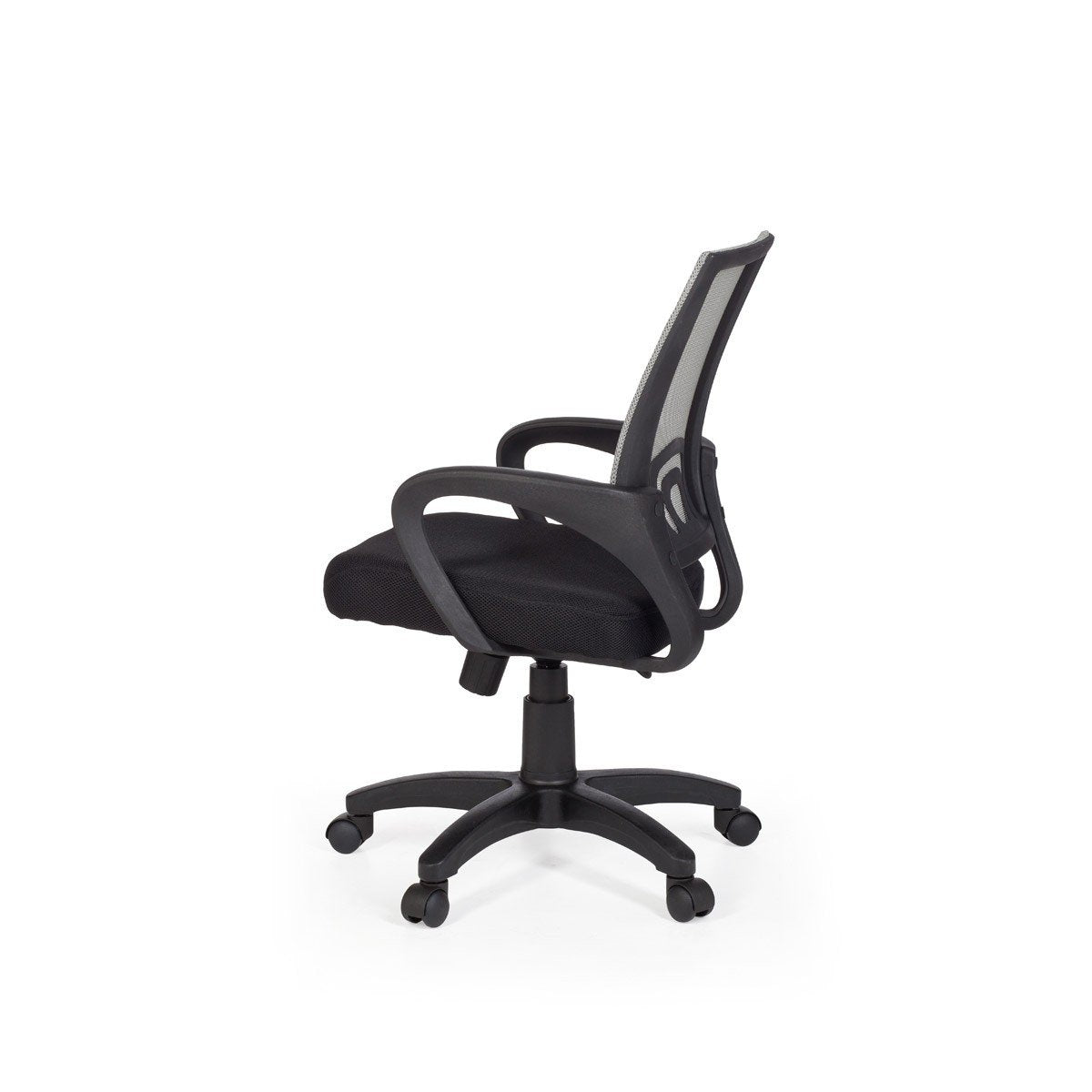 Chaise de bureau Nancy's Naples - Chaise pivotante - Ajustable - Chaise haute - Noir + Vert/Gris