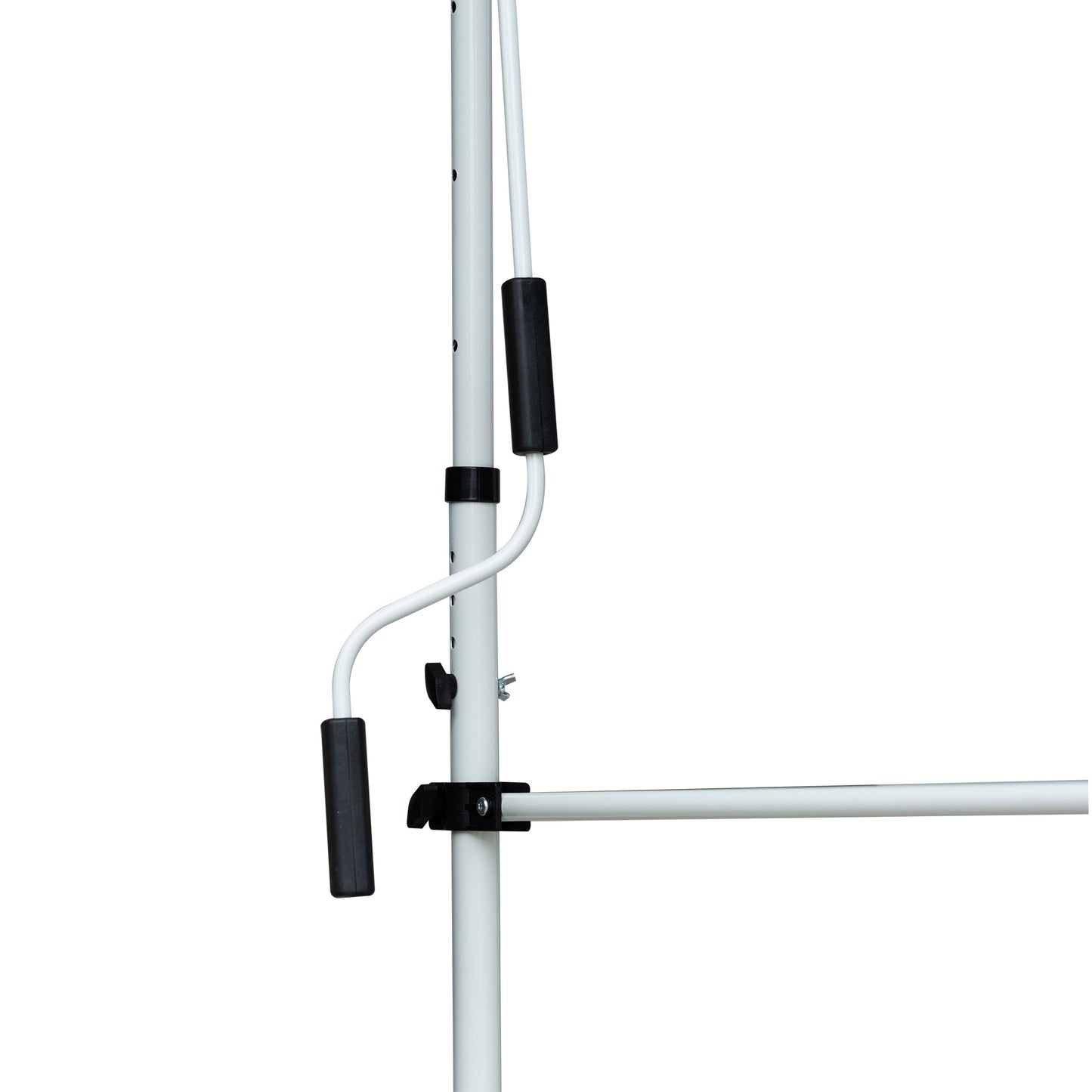 Nancy's Bellows Falls Luifel - Aluminium/IJzer/Polyester - Zonwering - Handslinger - Roomwit - 200 x 120 cm