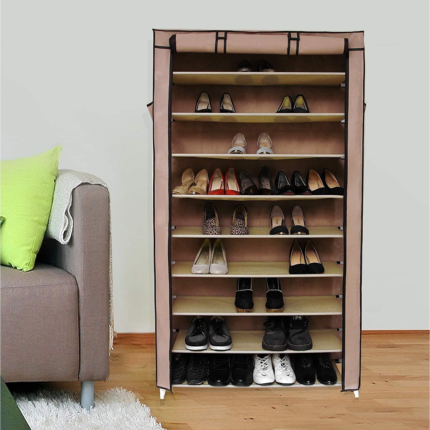 Nancy's XL Schoenenrek – Schoenenkast – Voor 45 Paar Schoenen – Schoenenkaste - 88 x 28 x 160 cm