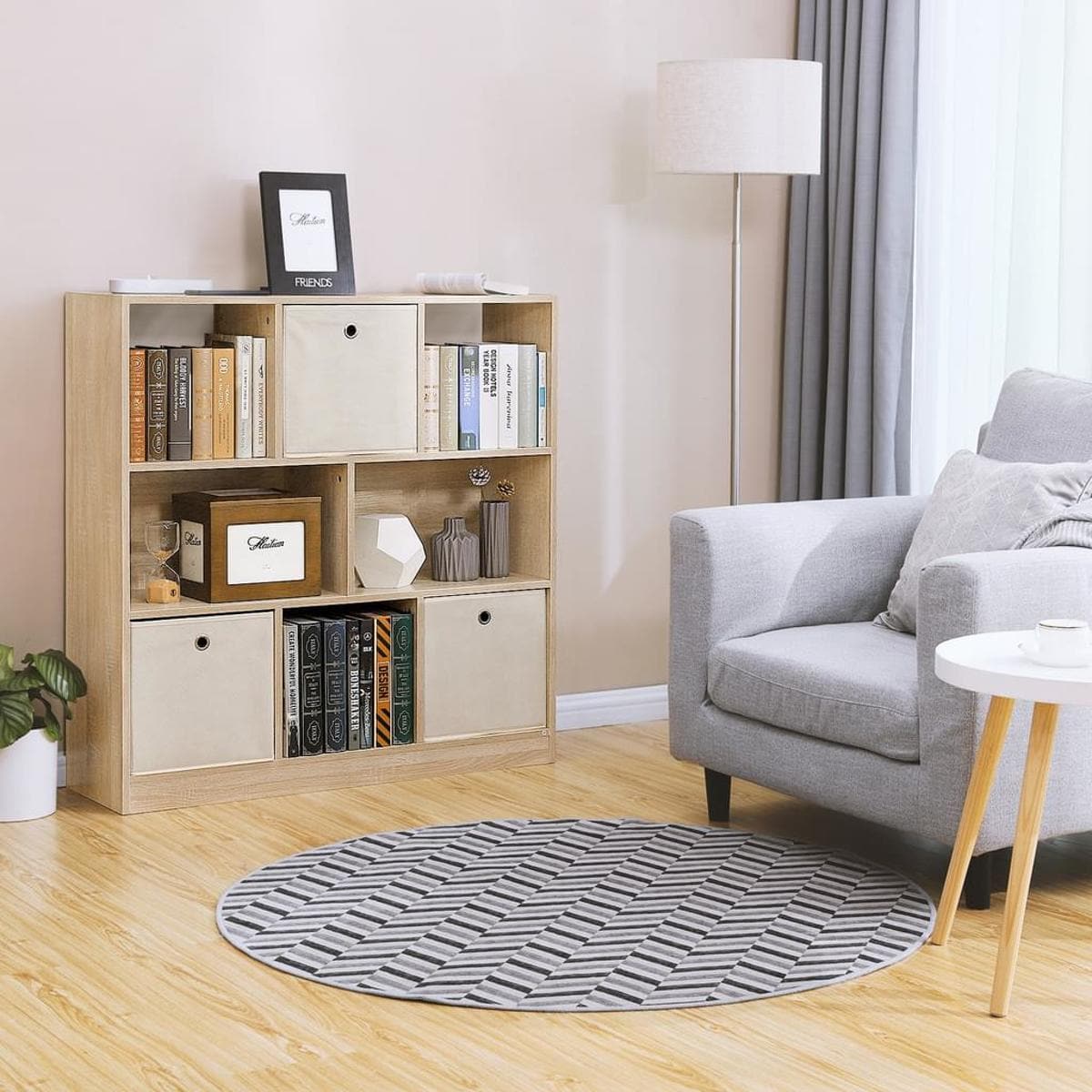 Nancy's Ykoda Boekenkast - Vakkenkast - Wandkast - Opbergkast - Eiken - ± 100 x 30 x 100 cm