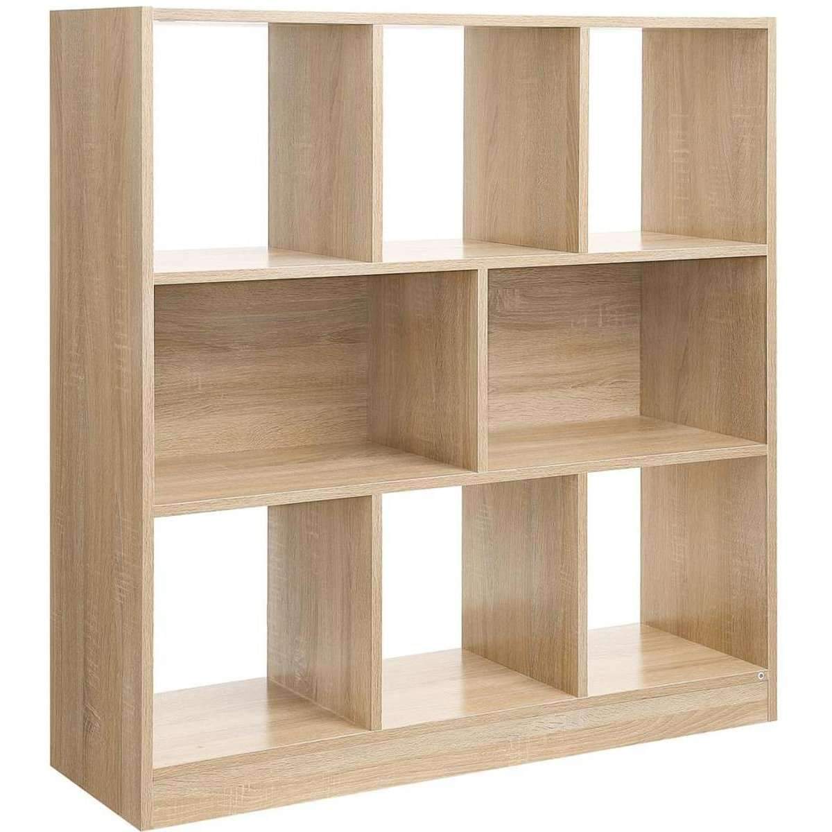Nancy's Ykoda Boekenkast - Vakkenkast - Wandkast - Opbergkast - Eiken - ± 100 x 30 x 100 cm