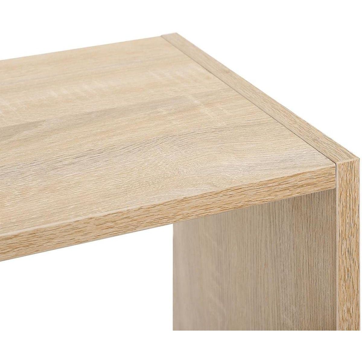 Nancy's Ykoda Boekenkast - Vakkenkast - Wandkast - Opbergkast - Eiken - ± 100 x 30 x 100 cm