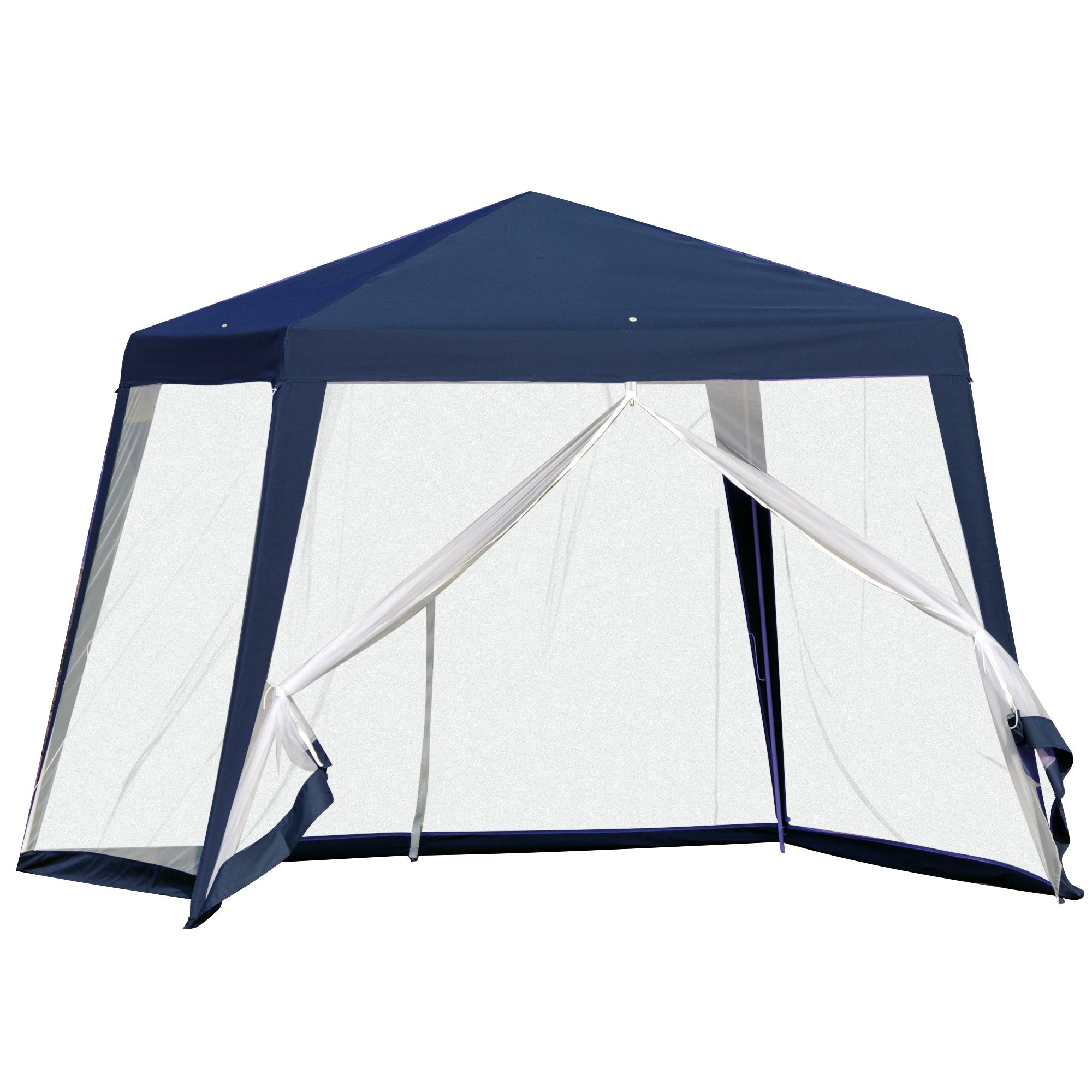 Nancy's Cedar Rapids Tuinpaviljoen - Partytent - Met Klamboe - Polyester - Blauw - 300 x 300 cm