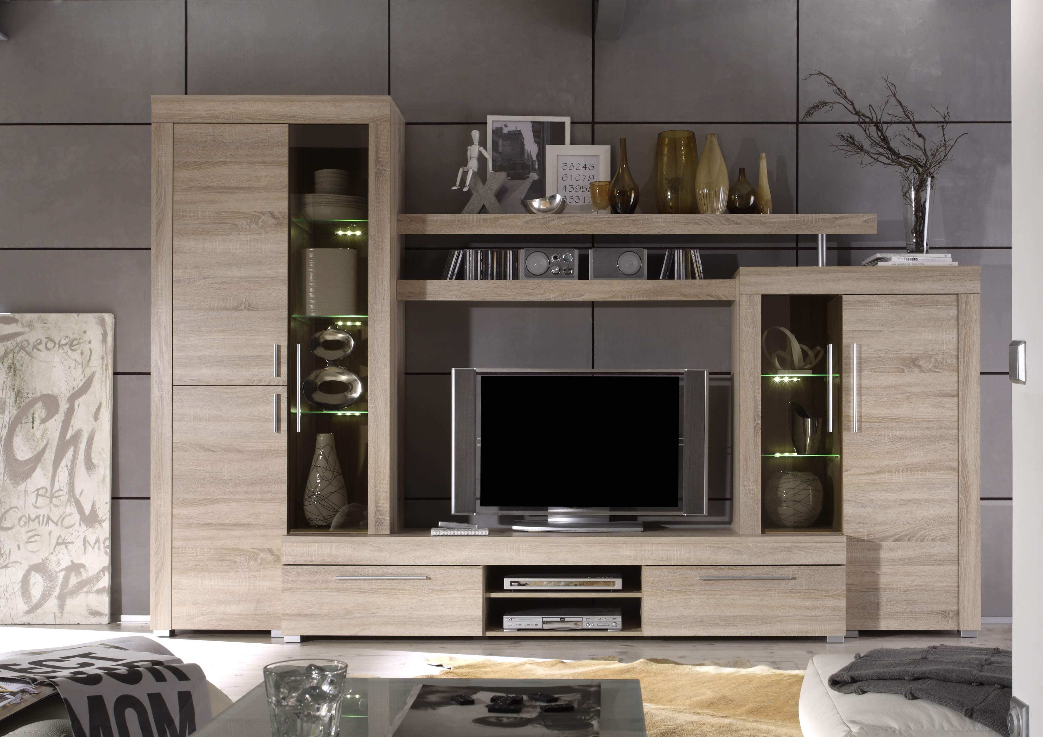 Meuble TV Nancy's Frankfort - Meuble TV - Marron - 308 x 210 x 50 cm