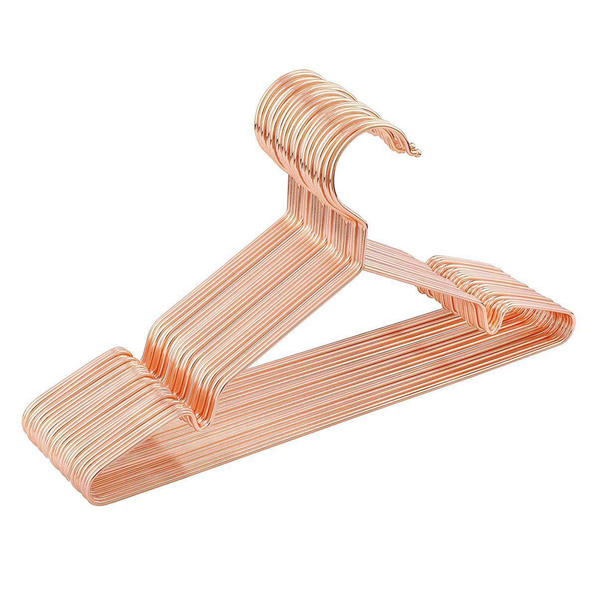 Nancy's Kledinghanger Set Van 20 - Bronze Metalen Kledinghangers