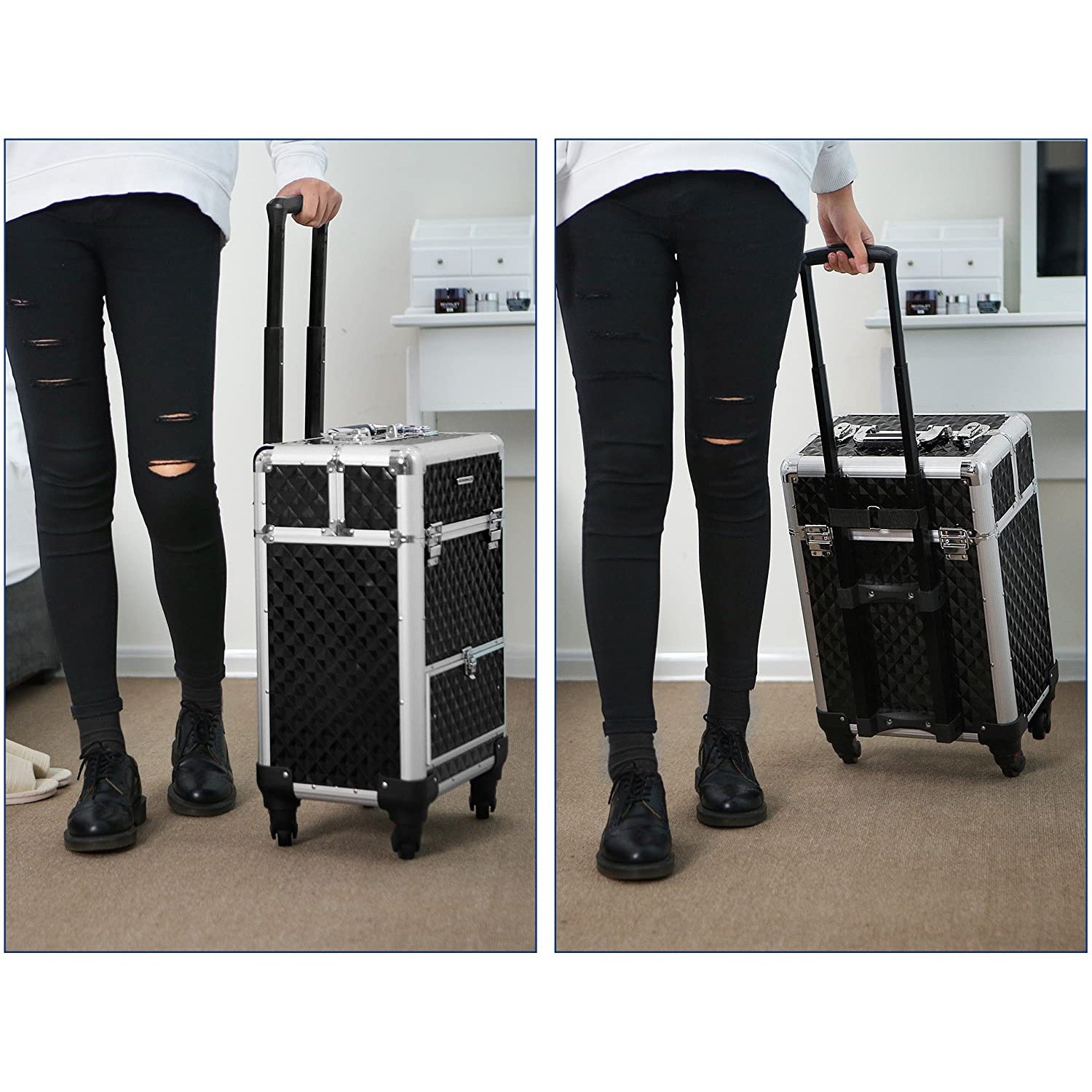 Nancy's Make-Up Koffer - Trolley Multi-Case Juwelendoos - Sieradenkoffer - Make Up Organizer