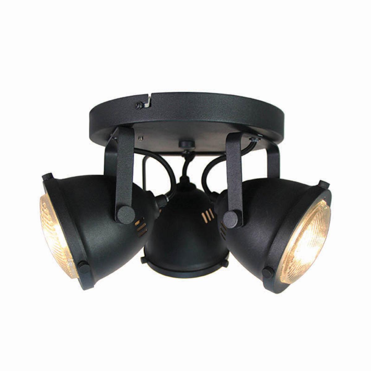 LABEL51 Spot Moto led - Ceiling lamp - Black - Metal - 3 Lights
