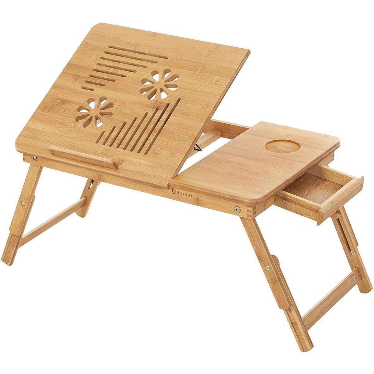 Nancy's Buroda Laptop Table - Bed Table - Laptop Stand - Adjustable Height - Bamboo