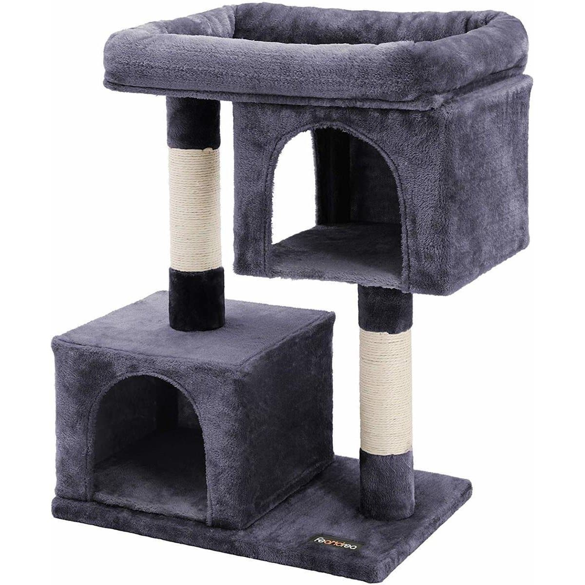 Arbre à chat de Nancy pour chats gris foncé - Arbre à chat - Arbre à chat 84 cm de haut