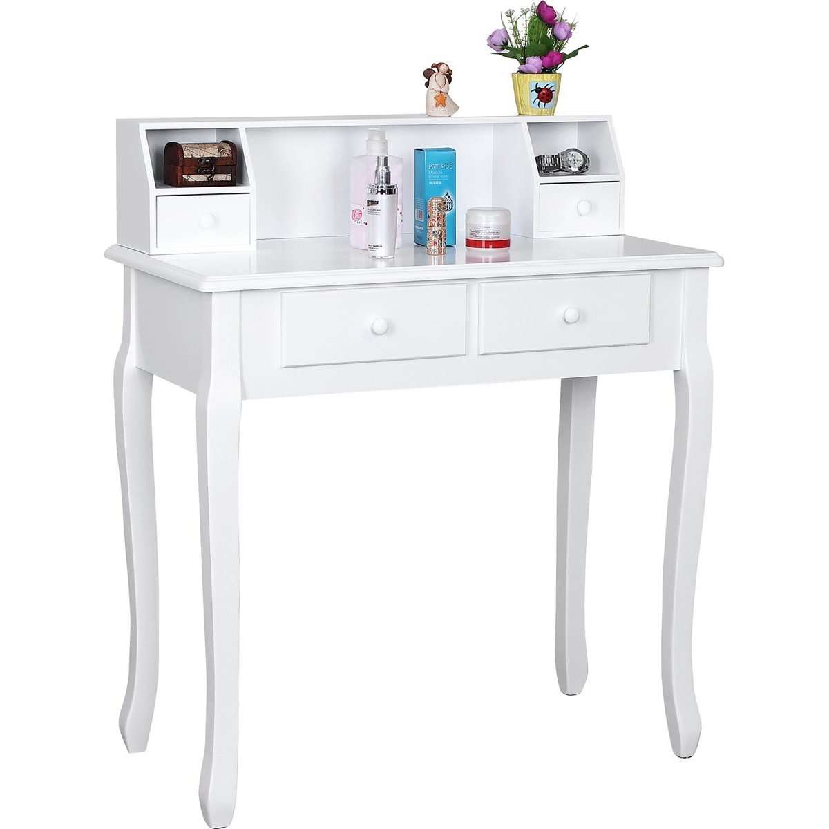 Nancy's Hermosa Beach Kaptafel Met Spiegel - Make-up Tafel Voor Vrouwen - Kaptafels
