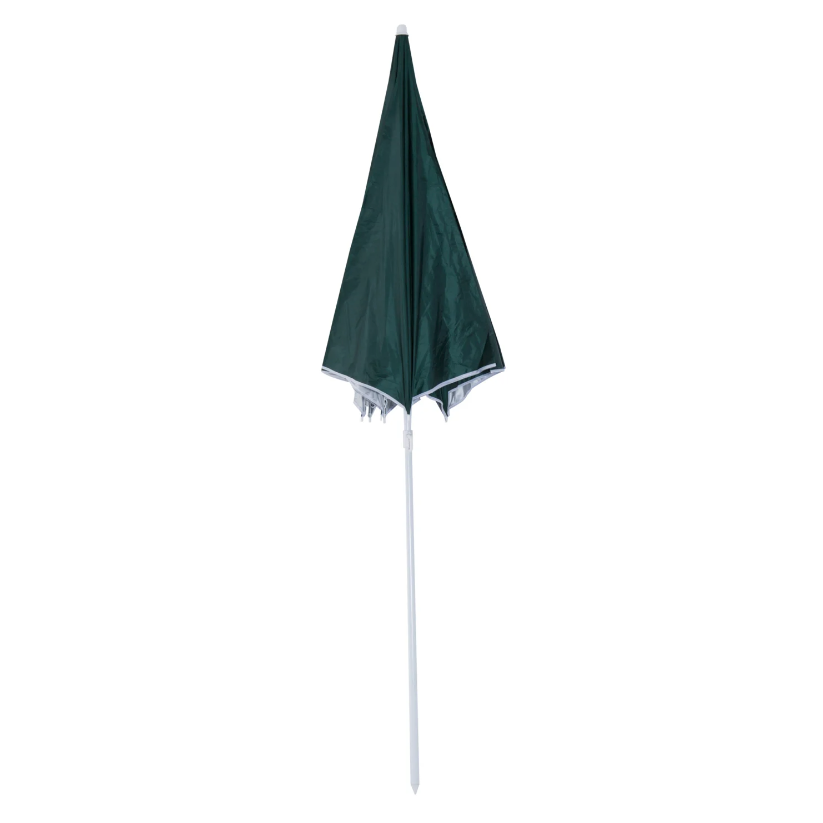 Nancy's Addison Parasol - Strandparasol - Zijwand - Groen - 2-Delig - Polyester - Waterafstotend - Afneembare Zijwand - Diameter 220 cm